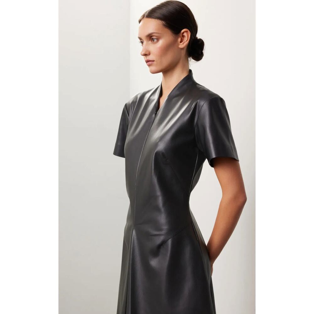 Proenza Schouler White Label Esther Faux Leather Midi Dress